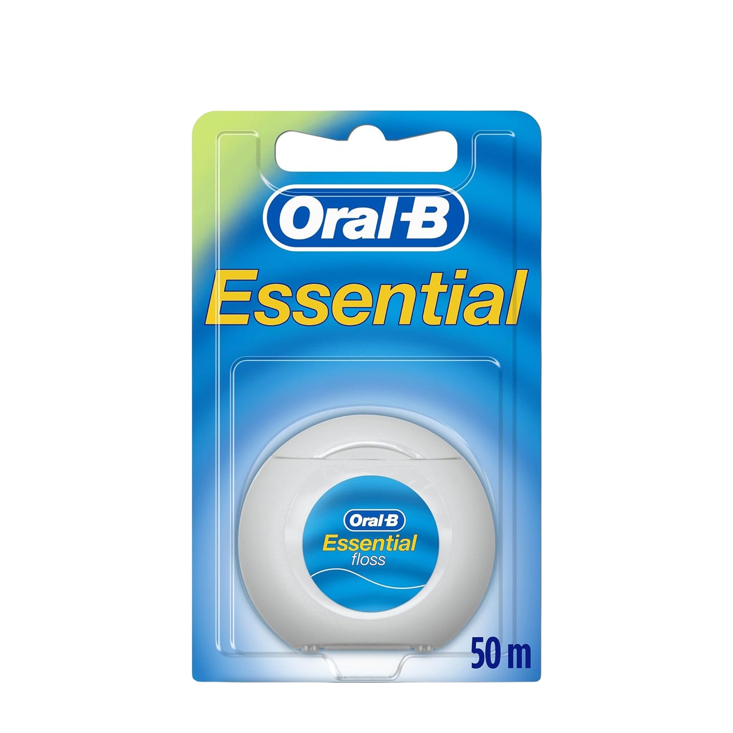Oral-B Essential Waxed Mint Dental Floss 50m Plaque Removal Floss