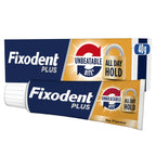 Fixodent Plus Unbeatable Bite Denture Adhesive Cream Flavour Free 40g