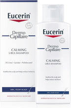 Eucerin DermoCapillaire Calming Urea Shampoo 250ml Fragrance Free for Dry & Itchy Scalp