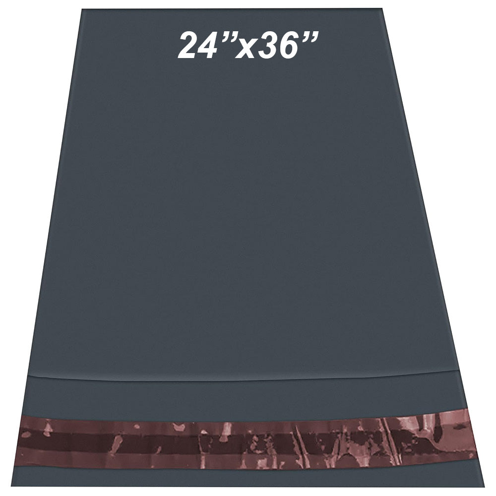 24x36 Large Grey Mailing Bags – 25 Pcs Heavy Duty Poly Postal Shipping Bags
