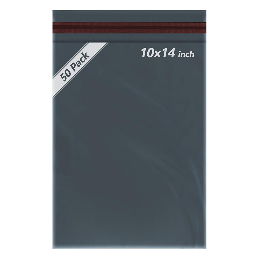50 Pcs Grey Parcel Bags 10x14 Inch – Self Seal Poly Mailing Bags