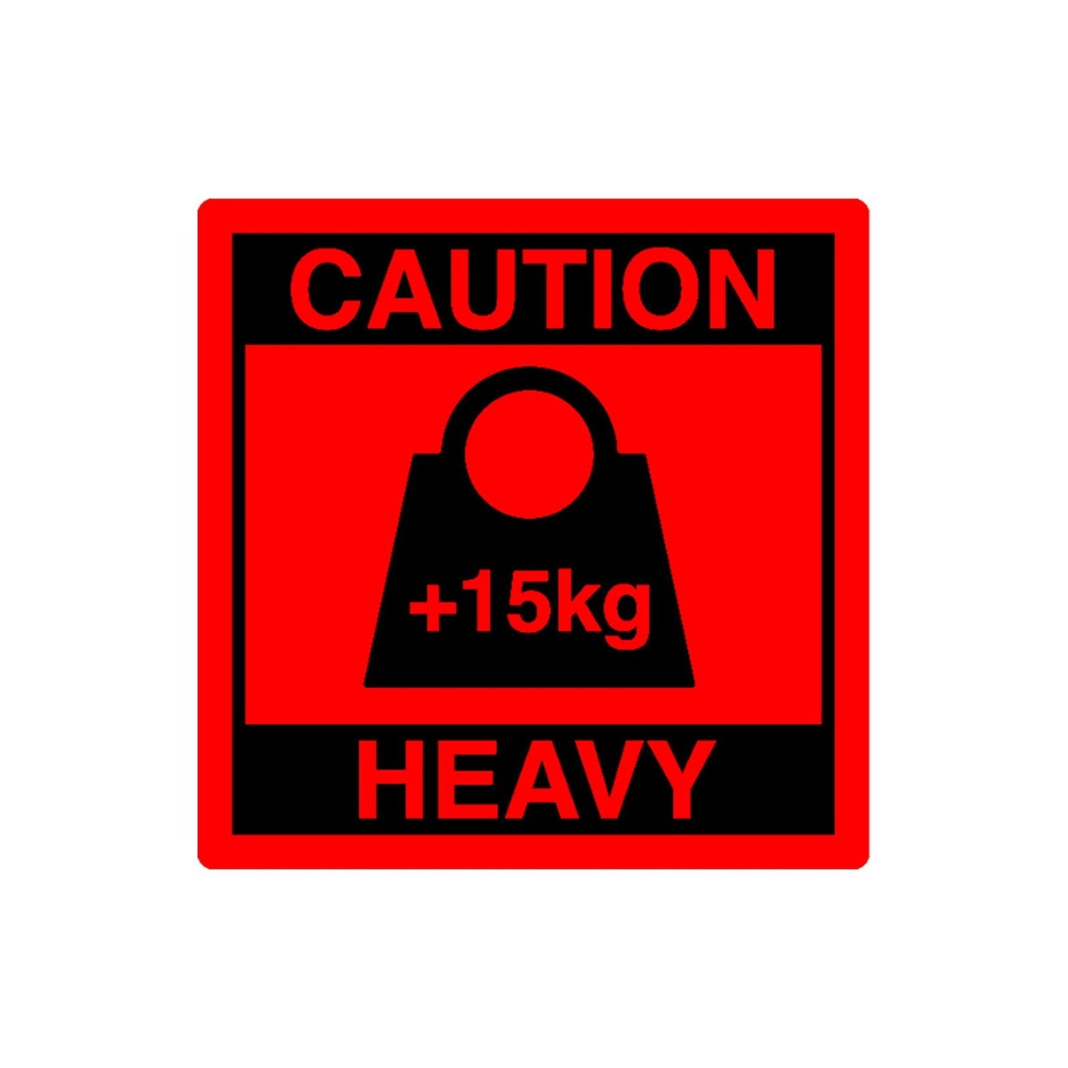 Red Warning Heavy-Duty Self-Adhesive Warning Labels for Secure Shipping