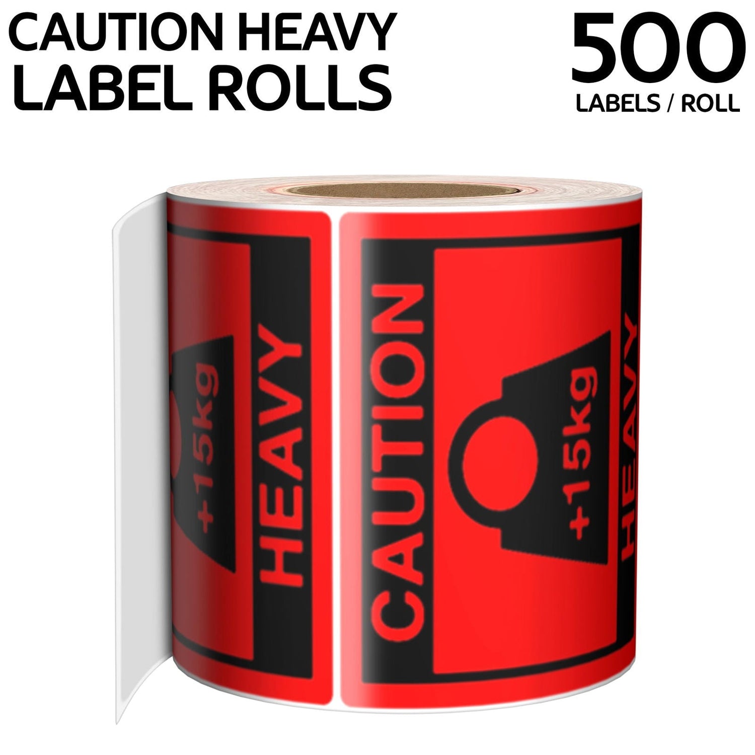 Red Warning Heavy-Duty Self-Adhesive Warning Labels for Secure Shipping