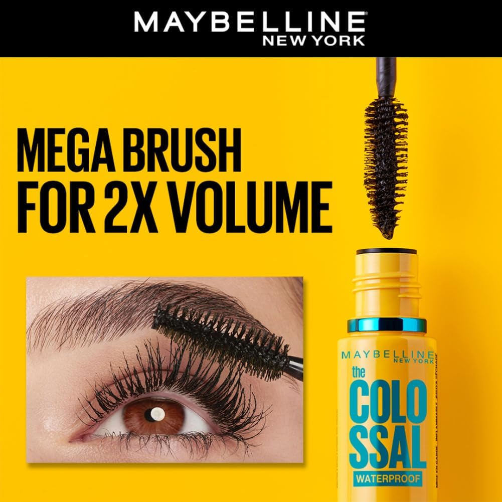 Maybelline Colossal Volum Express Waterproof Black Mascara 01 Black