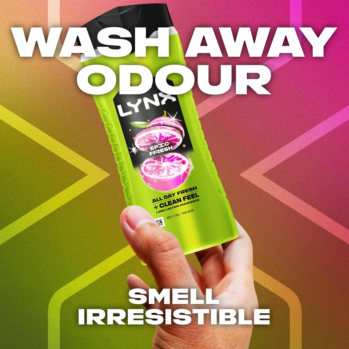 LYNX Epic Fresh 3-in-1 Body Wash Grapefruit Pineapple 225ml