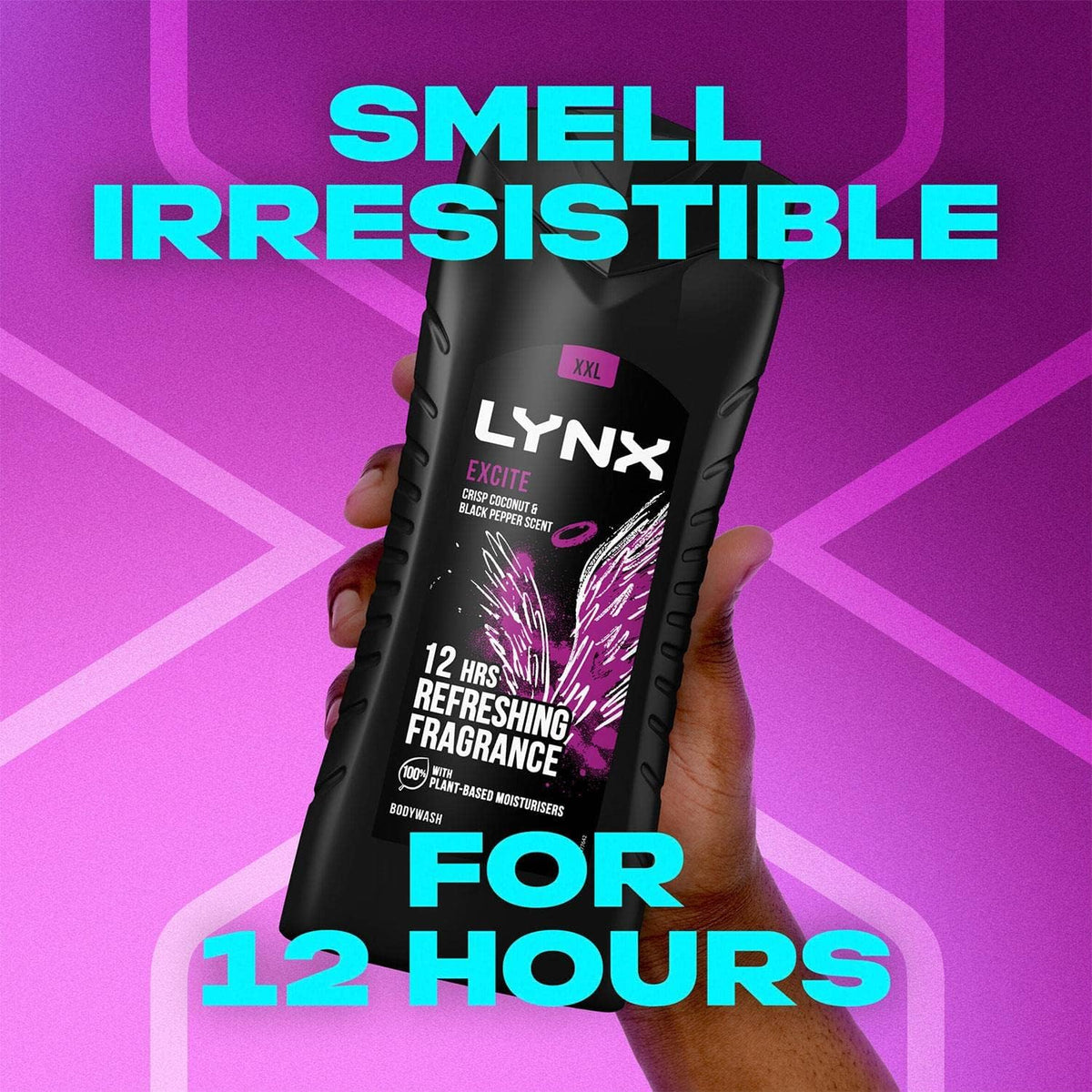 LYNX Excite Body Wash Crisp Coconut & Black Pepper 225ml