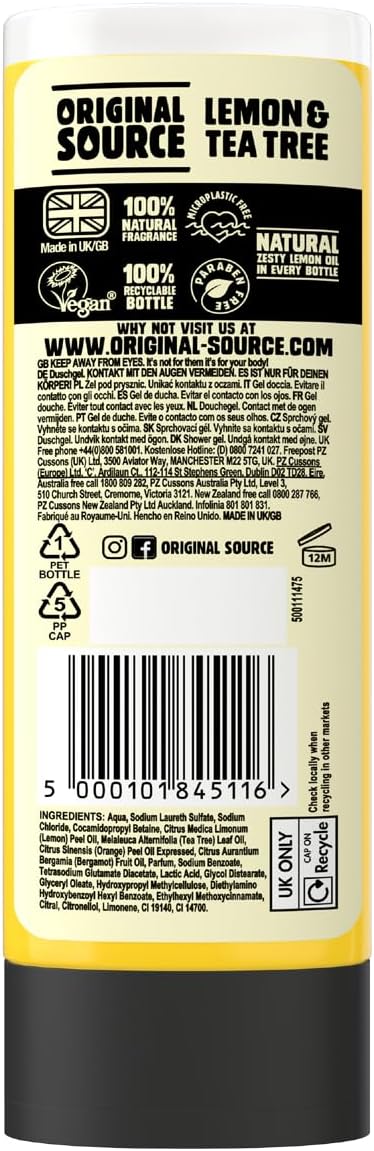 Original Source Zesty Lemon & Tea Tree Shower Gel 250ml