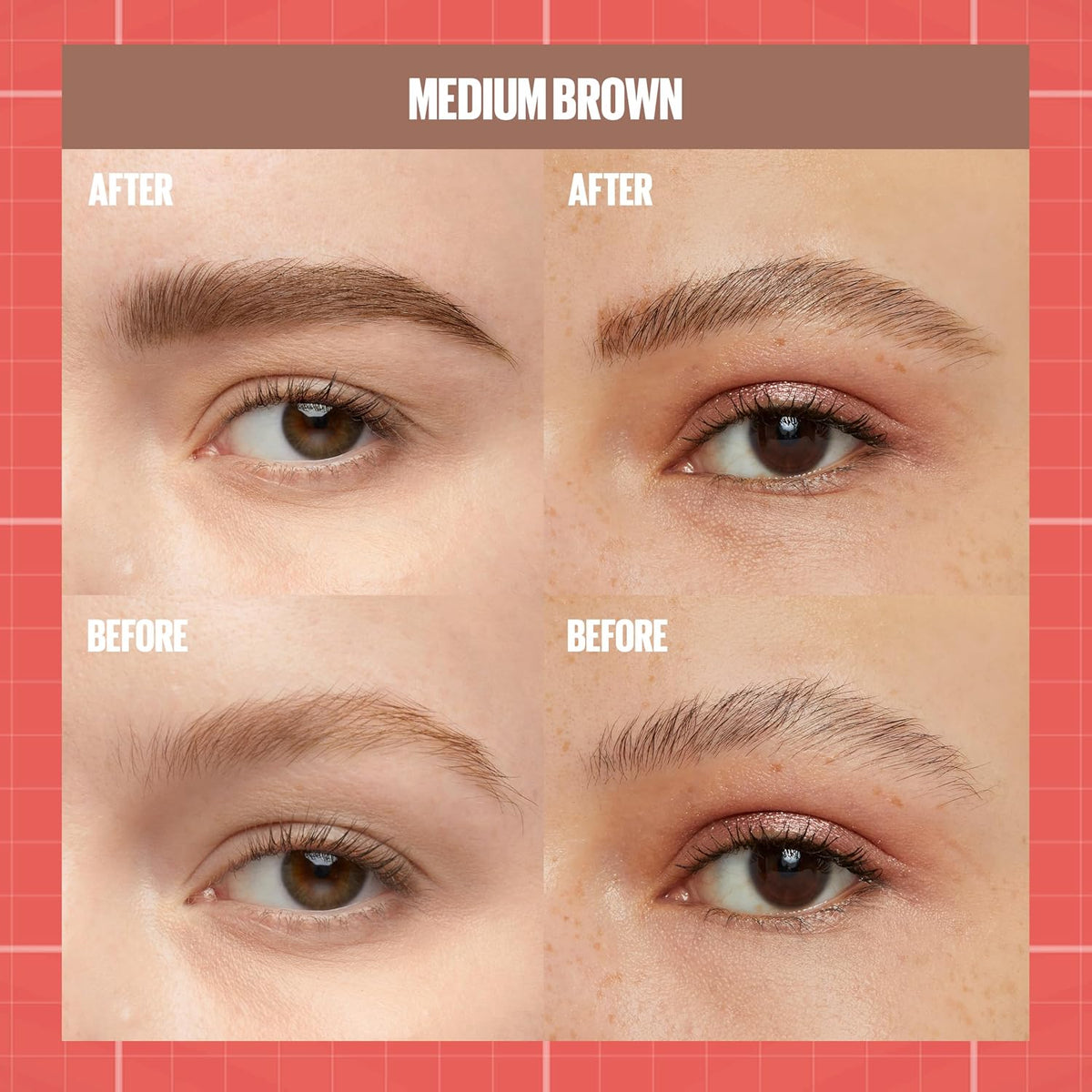 Maybelline Build A Brow Waterproof Pen & Gel 257 Medium Brown