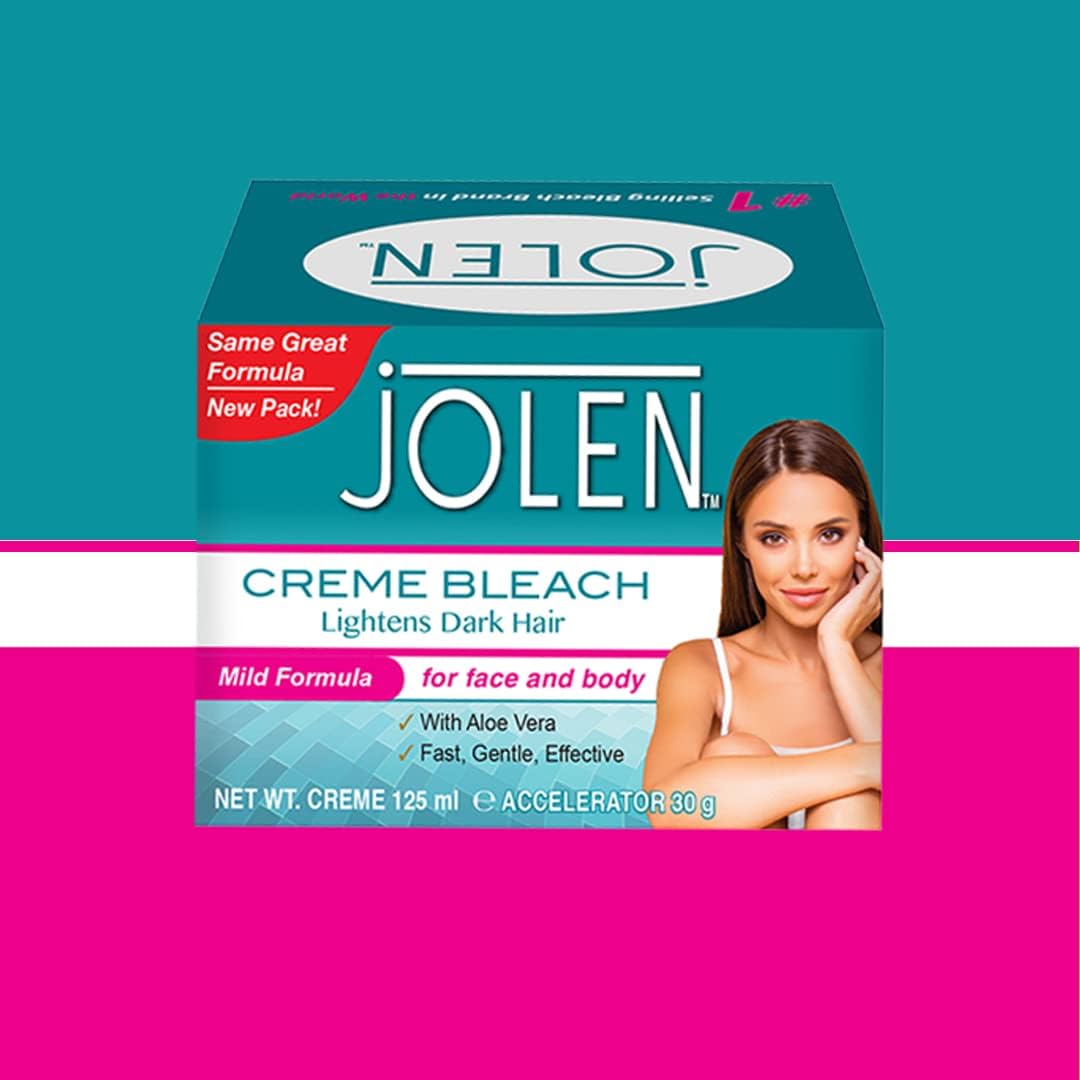 Jolen Mild Creme Bleach with Aloe Vera 125ml Facial & Body Hair Lightener