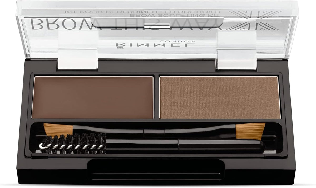Rimmel London Brow This Way Eyebrow Powder Sculpting Kit Blonde 1.3g