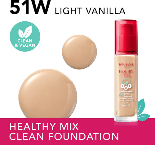 Bourjois Healthy Mix Radiant Foundation 51 Light Vanilla 30ml
