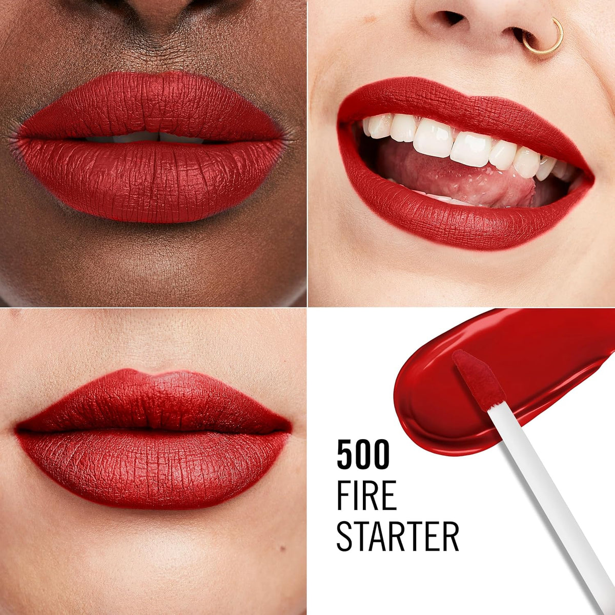 Rimmel London Lasting Mega Matte Liquid Lipstick 500 Fire Starter 7.4ml