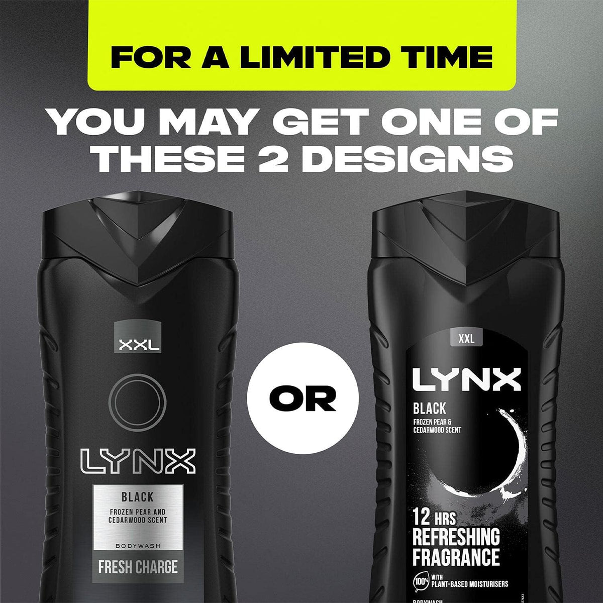 LYNX Black Body Wash Men's Shower Gel 225ml