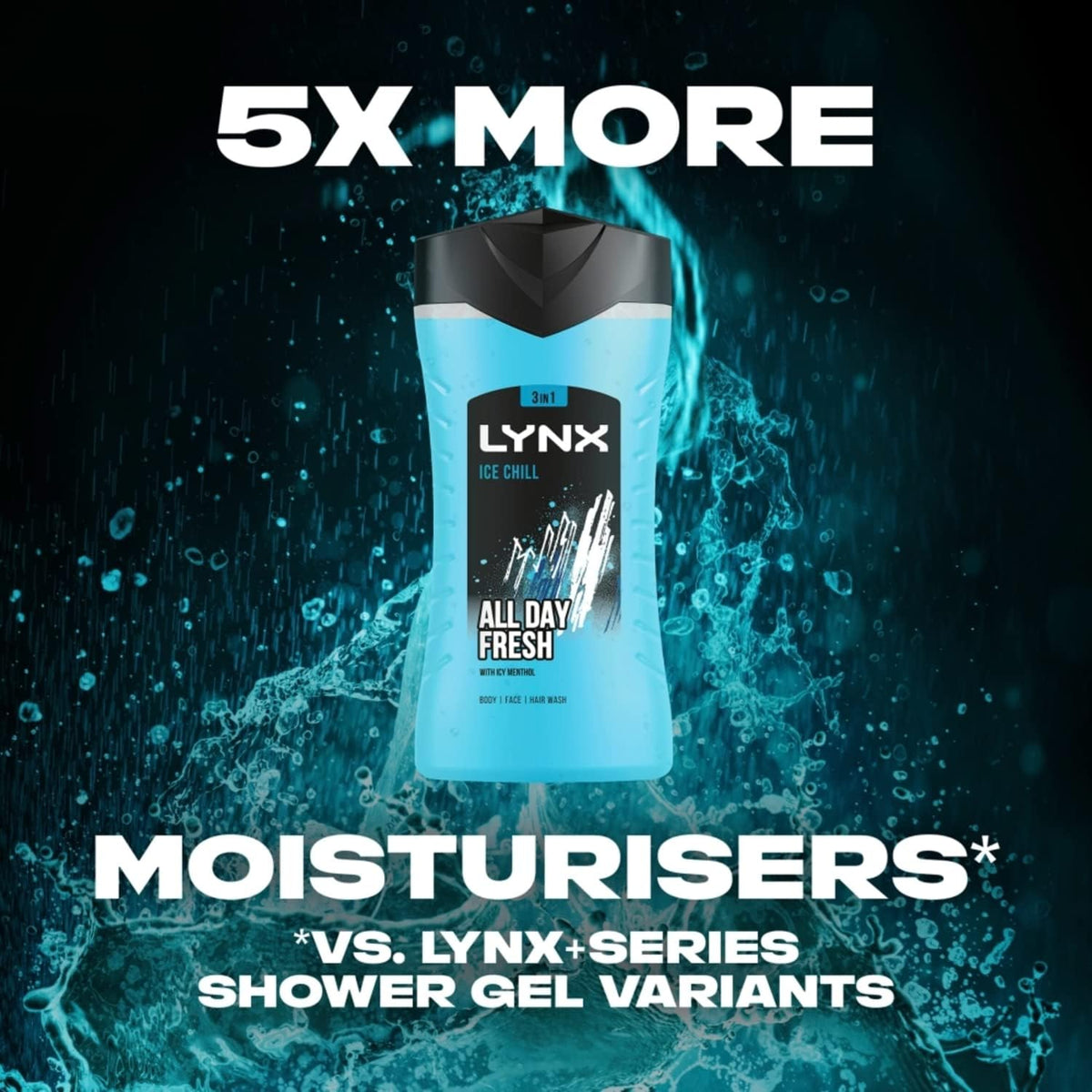 LYNX Ice Chill 3-in-1 Shower Gel Cooling Mint & Lemon 225ml