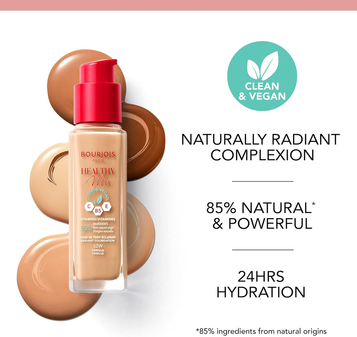 Bourjois Healthy Mix Radiant Foundation 55 Deep Beige 30ml