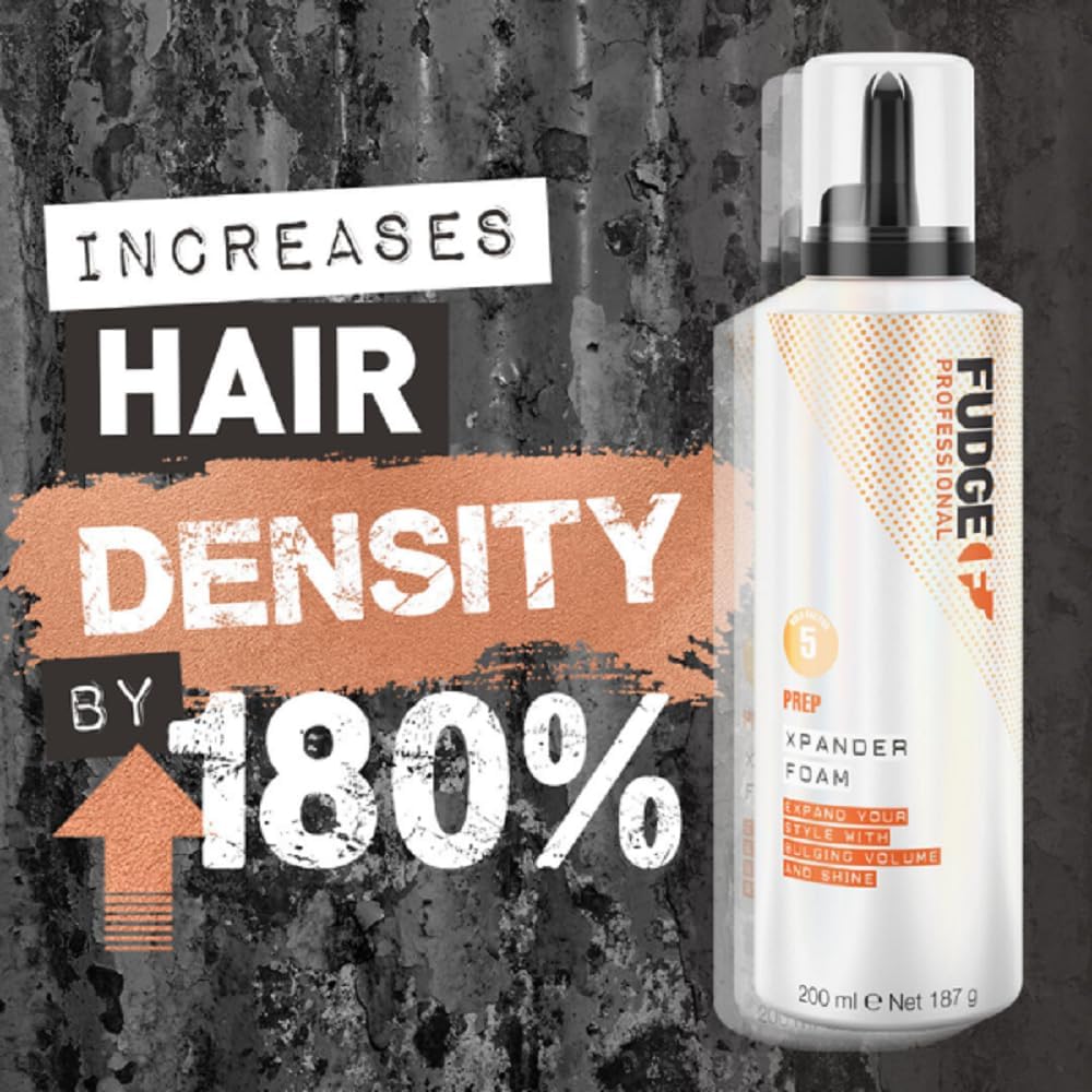 Fudge Professional Xpander Foam Volumizing Hair Mousse 200ml for Heat Protection