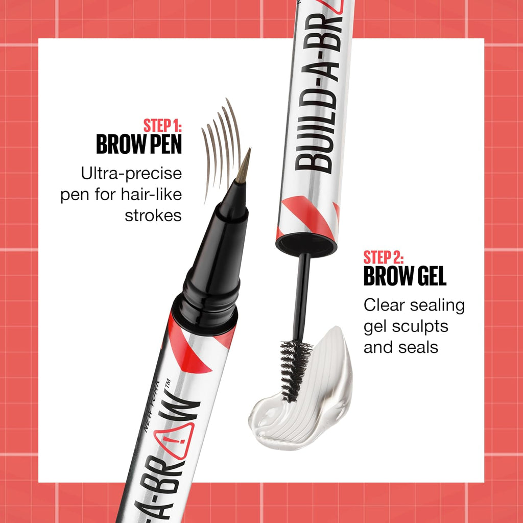 Maybelline Build A Brow 2-in-1 Waterproof Pen & Gel 259 Ash Brown