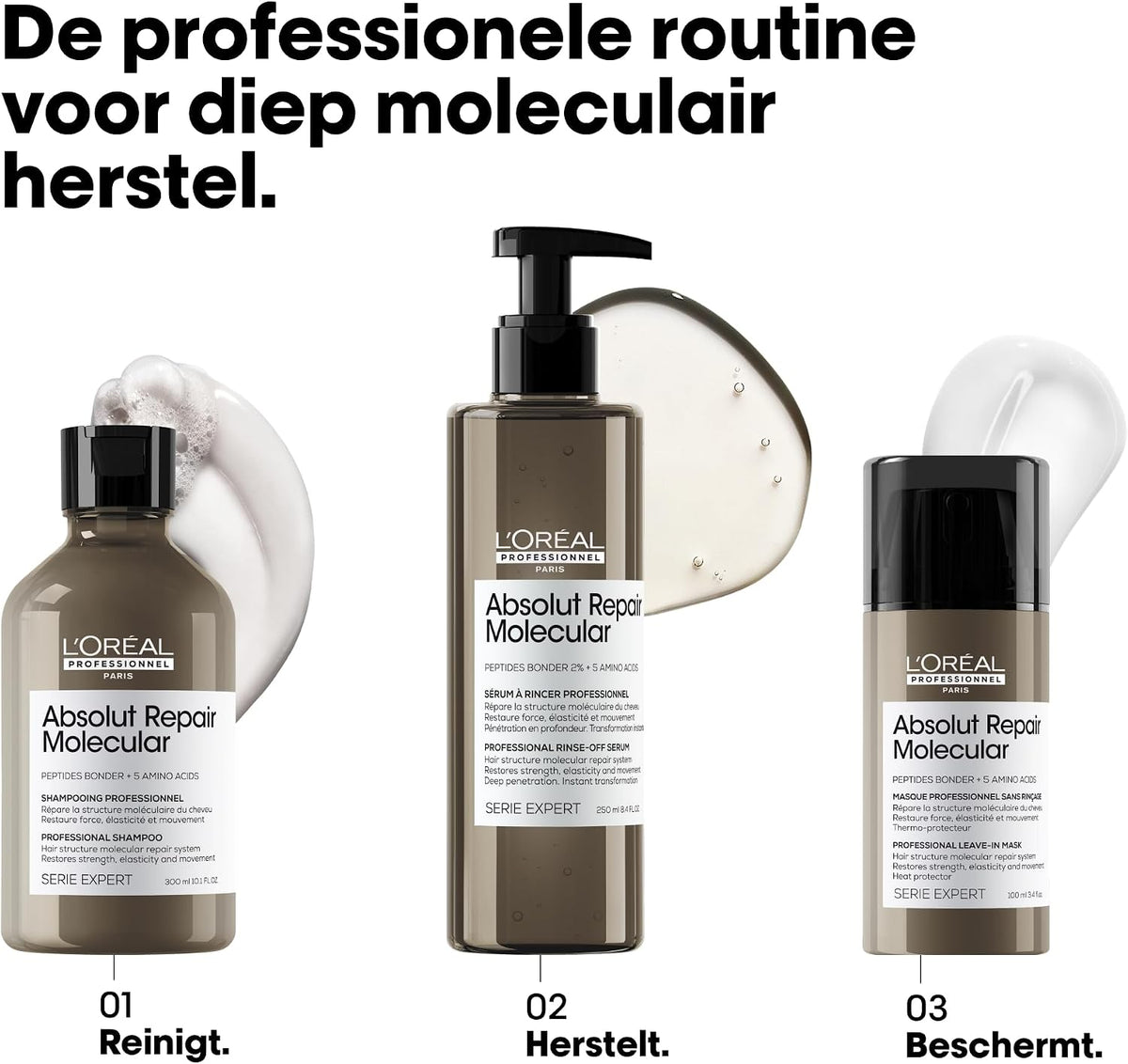 L'Oréal Professionnel Serie Expert Absolut Repair Shampoo with Protein & Gold Quinoa 300ml