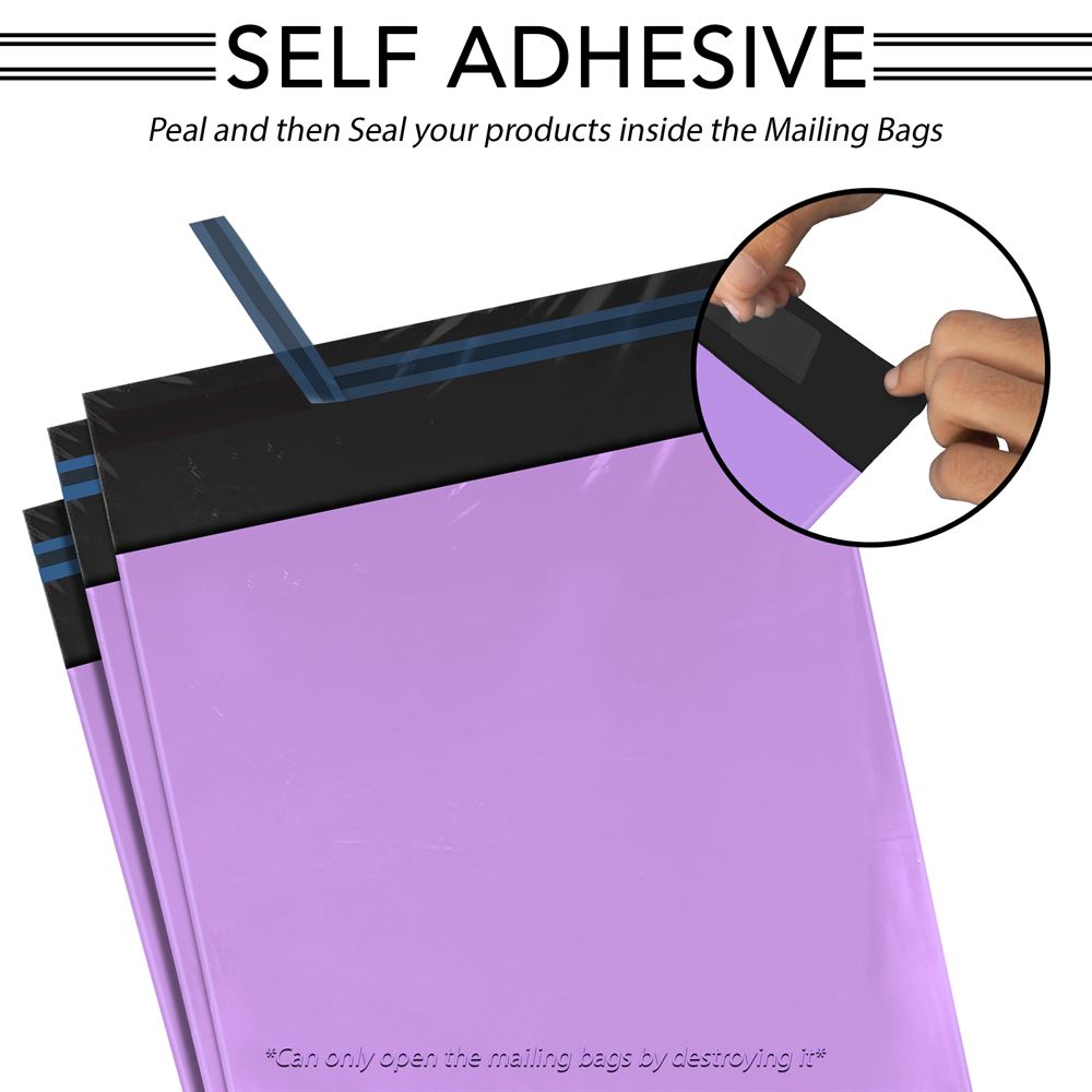 Strong Purple Mailing Bags Mailers Postal Self Seal Bag All Sizes