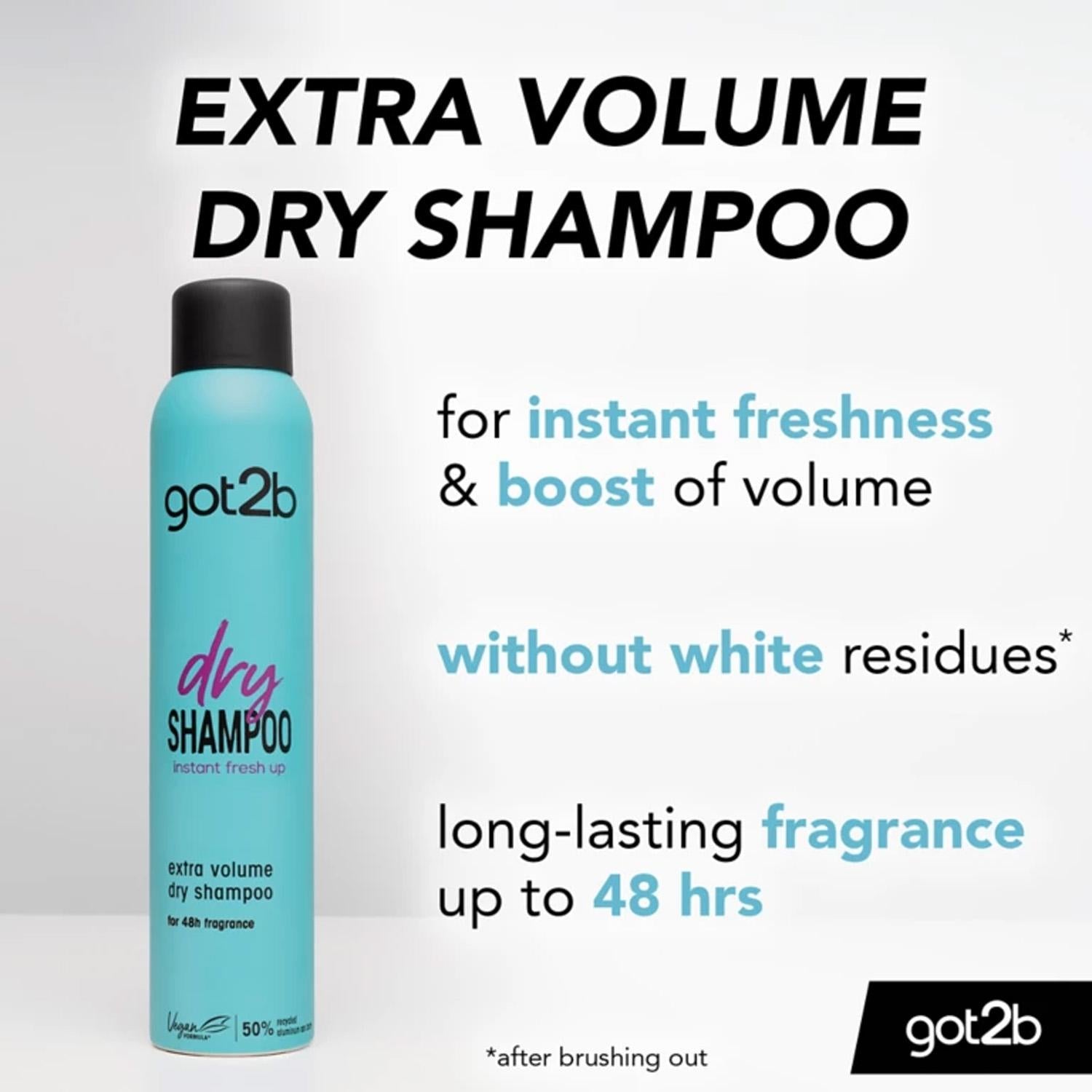 Got2b Fresh It Up Dry Shampoo Vegan Formula Extra Volume 200 ml Conditioner Haircare