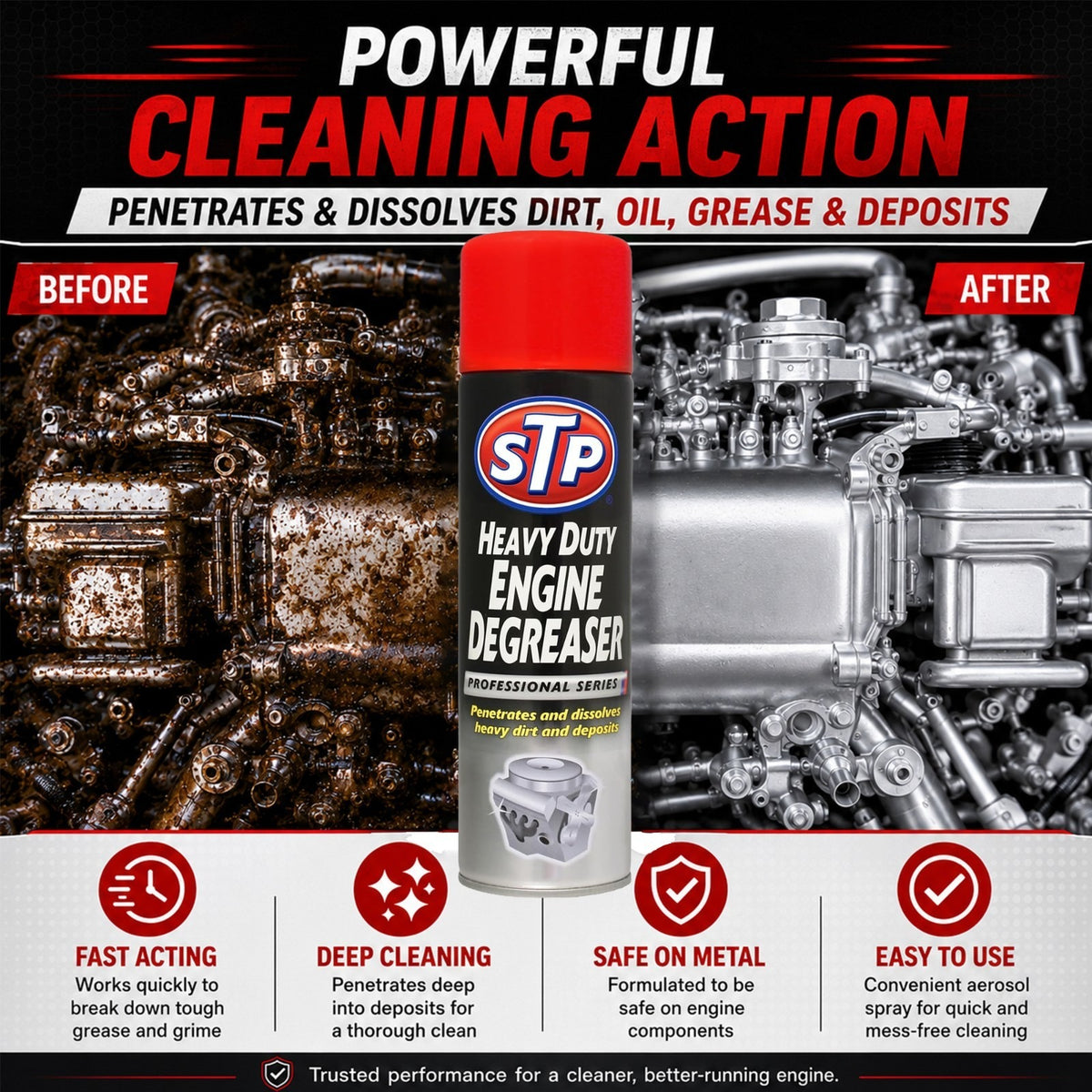 STP Engine Degreaser Professional Series 500ml Heavy Duty Engine Cleaner