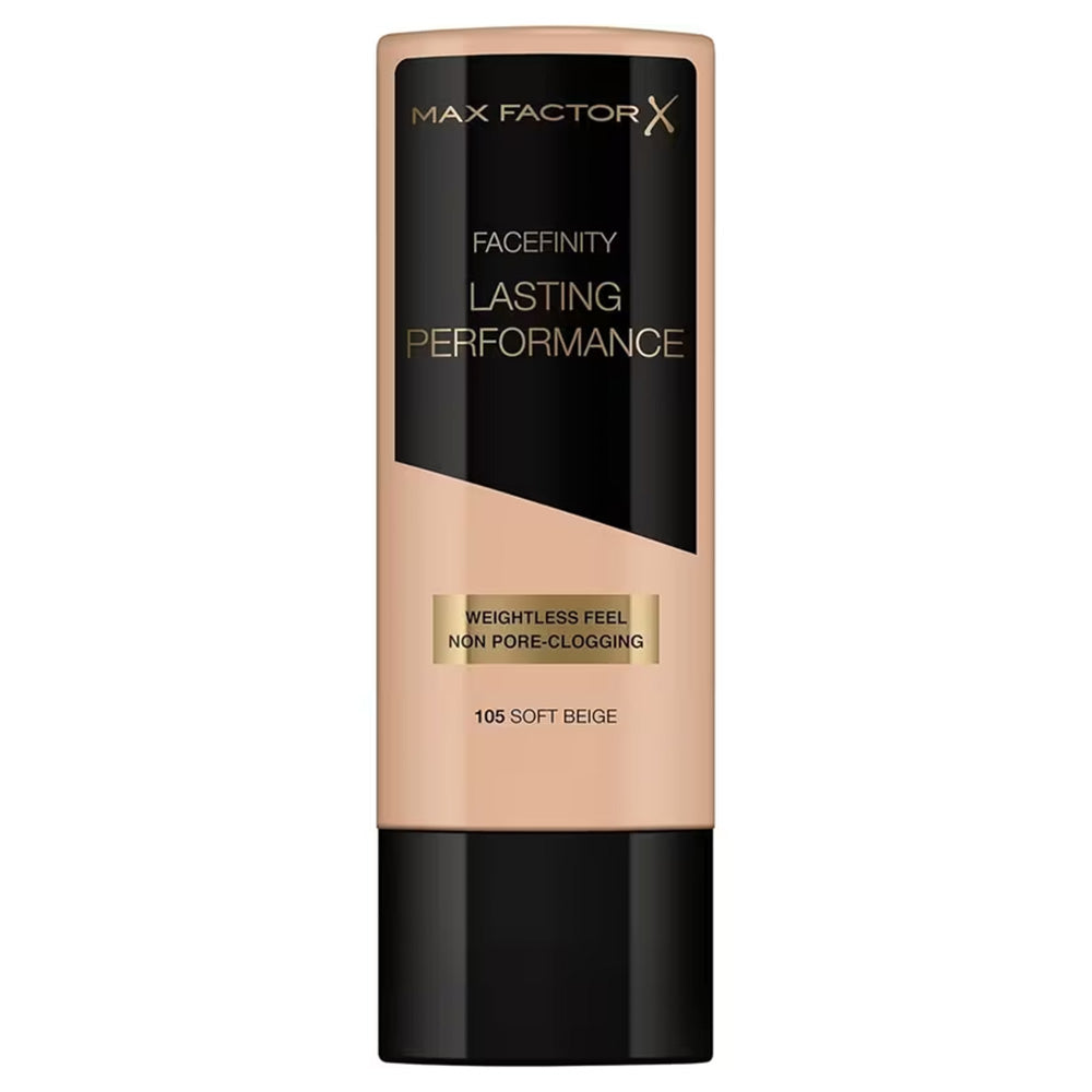 Max Factor Lasting Performance Liquid Foundation 105 Soft Beige 35ml – Long Lasting Matte Foundation